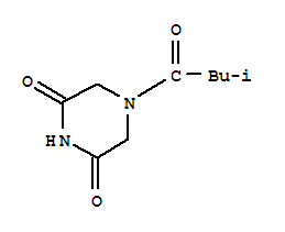 2,6-PIPERAZINEDIONE,4-(3-METHYL-1-OXOBUTYL)-