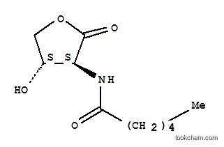 Molecular Structure of 428510-09-2 (Hexanamide,N-[(3S,4S)-tetrahydro-4-hydroxy-2-oxo-3-furanyl]-)