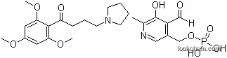 Molecular Structure of 104018-07-7 ((4-Formyl-5-hydroxy-6-methylpyridin-3-yl)methyl dihydrogen phosphate 4-pyrrolidin-1-yl-1-(2,4,6-trimethoxyphenyl)butan-1-one)