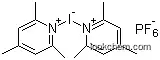 Molecular Structure of 113119-46-3 (Bis(2,4,6-trimethylpyridine)iodine(I) hexafluorophosphate)