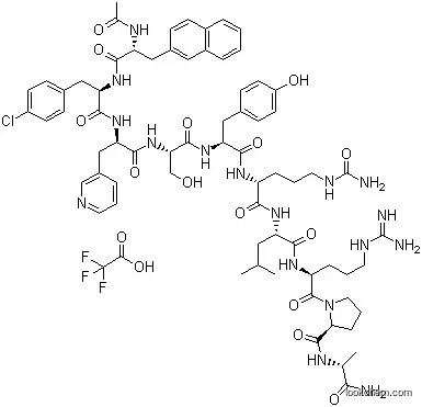 Molecular Structure of 130289-71-3 (Cetrorelix trifluoroacetate)