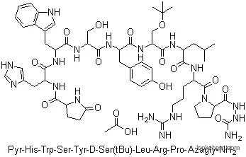 Molecular Structure of 145781-92-6 (Goserelin acetate)