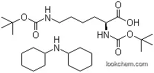 Molecular Structure of 15098-69-8 (BOC-LYS(BOC)-OH DCHA)