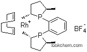 Molecular Structure of 210057-23-1 ((-)-1,2-Bis[(2R,5R)-dimethylphospholano]benzene(cyclooctadiene)rhodium(I) tetrafluoroborate)