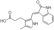 2-[(1,2-Dihydro-2-oxo-3H-indol-3-ylidene)methyl]-4-methyl-1H-pyrrole-3-propanoic acid