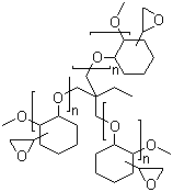 Poly[(2-oxiranyl)-1,2-cyclohexanediol] 2-ethyl-2-(hydroxymethyl)-1,3-propanediol ether (3:1)