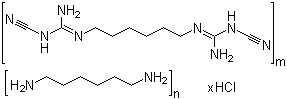 Poly(hexamethylenebicyanoguanide-hexamethylenediamine) hydrochloride Cas no.27083-27-8 98%