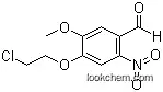 Molecular Structure of 348618-75-7 (4-(2-Chloroethoxy)-5-methoxy-2-nitrobenzaldehyde)