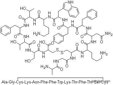 Molecular Structure of 51110-01-1 (Somatostatin)