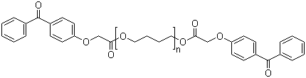 Di-ester of carboxymethoxy-benzophenone + polytetramethylene glycol 250
