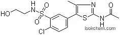 Molecular Structure of 593960-11-3 (N-[5-[4-Chloro-3-[[(2-hydroxyethyl)amino]sulfonyl]phenyl]-4-methyl-2-thiazolyl]acetamide)