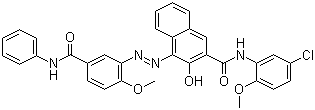 (4Z)-N-(5-chloro-2-methoxyphenyl)-4-[[2-methoxy-5-(phenylcarbamoyl)phenyl]hydrazinylidene]-3-oxonaphthalene-2-carboxamide 67990-05-0