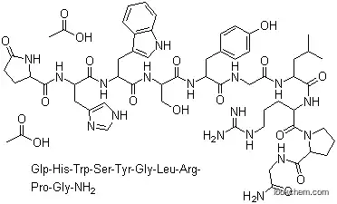 Molecular Structure of 71447-49-9 (Gonadorelin acetate)