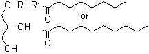 Decanoyl- and octanoyl glycerides