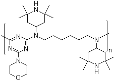 Poly[N,N'-bis(2,2,6,6-tetramethyl-4-piperidinyl)-1,6-hexanediamine-co-2,4-dichloro-6-morpholino-1,3,5-triazine]  Cas no.82451-48-7 98%