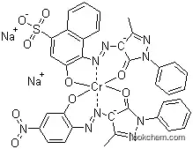 Molecular Structure of 83833-37-8 (Chromate(2-), [2,4-dihydro-4-[(2-hydroxy-4-nitrophenyl)azo]-5-methyl-2-phenyl-3H-pyrazol-3-onato(2-)][4-[(4,5-dihydro-3-methyl-5-oxo-1-phenyl-1H-pyrazol-4-yl)azo]-3-hydroxy-1-naphthalenesulfonato(3-)]-, disodium)