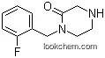 Molecular Structure of 893747-85-8 (1-(2-Fluorobenzyl)piperazin-2-one)