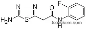 Molecular Structure of 946774-26-1 (5-Amino-N-(2-fluorophenyl)-1,3,4-thiadiazole-2-acetamide)