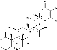 Molecular Structure of 188861-11-2 (Ergosta-2,5,24-trien-26-oicacid, 8,11,16,22-tetrahydroxy-1-oxo-, d-lactone, (11b,16b,22R)- (9CI))