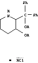 Molecular Structure of 19946-23-7 (2-[hydroxy(diphenyl)methyl]piperidin-3-ol hydrochloride (1:1))