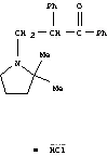3-(2,2-dimethylpyrrolidin-1-yl)-1,2-diphenylpropan-1-one hydrochloride (1:1)