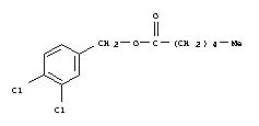 Hexanoic acid,(3,4-dichlorophenyl)methyl ester cas  5406-53-1