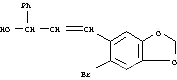 Molecular Structure of 58344-98-2 ((2E)-3-(6-bromo-1,3-benzodioxol-5-yl)-1-phenylprop-2-en-1-ol)