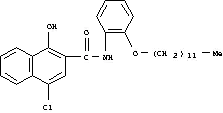 Molecular Structure of 71752-27-7 (4-chloro-N-[2-(dodecyloxy)phenyl]-1-hydroxynaphthalene-2-carboxamide)