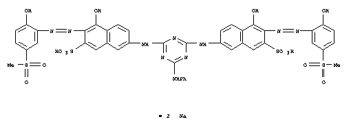 2-Naphthalenesulfonicacid,7,7'-[[6-(phenylamino)-1,3,5-triazine-2,4-diyl]diimino]bis[4-hydroxy-3-[2-[2-hydroxy-5-(methylsulfonyl)phenyl]diazenyl]-,sodium salt (1:2)