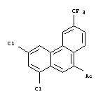 Ethanone,1-[1,3-dichloro-6-(trifluoromethyl)-9-phenanthrenyl]-(94133-68-3)