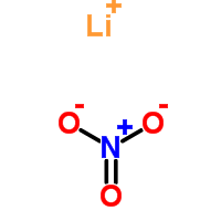 Molecular Structure of 7790-69-4 (Nitricacid, lithium salt (1:1))