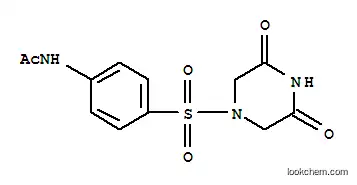 Molecular Structure of 175201-44-2 (N1-(4-[(3,5-DIOXOPIPERAZINO)SULFONYL]PHENYL)ACETAMIDE)