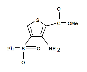 2-Thiophenecarboxylicacid, 3-amino-4-(phenylsulfonyl)-, methyl ester