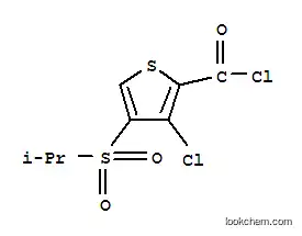 Molecular Structure of 175202-28-5 (3-CHLORO-4-(ISOPROPYLSULFONYL)THIOPHENE-2-CARBONYL CHLORIDE)