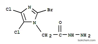 Molecular Structure of 175202-83-2 (2-(2-BROMO-4,5-DICHLORO-1H-IMIDAZOL-1-YL)ETHANOHYDRAZIDE)