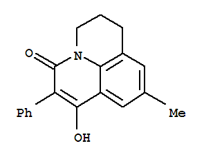 1H,5H-Benzo[ij]quinolizin-5-one,2,3-dihydro-7-hydroxy-9-methyl-6-phenyl-