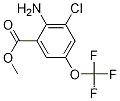 Molecular Structure of 1003708-08-4 (2-AMINO-3-CHLORO-5-(TRIFLUOROMETHOXY)BENZOIC ACID METHYL ESTER)