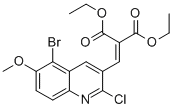 5-Bromo-2-chloro-6-methoxy-3-(2,2-diethoxycarbonyl)vinylquinoline