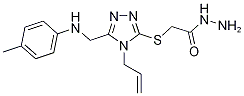 2-[(4-allyl-5-{[(4-methylphenyl)amino]methyl}-4H-1,2,4-triazol-3-yl)thio]acetohydrazide
