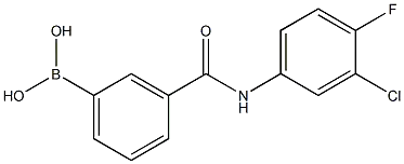 (3-((3-Chloro-4-fluorophenyl)carbamoyl)-phenyl)boronic acid