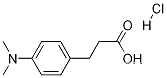 Molecular Structure of 1134691-04-5 (3-(4-DIMETHYLAMINOPHENYL)PROPIONIC ACID HYDROCHLORIDE)