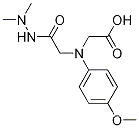 Molecular Structure of 1142204-24-7 ([[2-(2,2-dimethylhydrazino)-2-oxoethyl](4-methoxyphenyl)amino]acetic acid)
