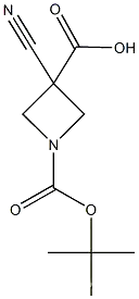 Molecular Structure of 1158759-45-5 (1-Boc-3-cyanoazetidine-3-...)