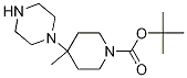 Molecular Structure of 1185064-24-7 (1-Boc-4-methyl-4-piperazin-1-yl-piperidine)