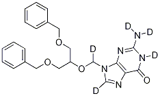 9-[[2-Benzyloxy-1-(benzyloxymethyl)-ethoxy]methyl]guanine-d5
