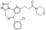Morpholine-d8, 4-[3-[4-(2-chlorophenyl)-9-methyl-6H-thieno[3,2-f][1,2,4]triazolo[4,3-a][1,4]diazepin-2-yl]-1-oxopropyl]-