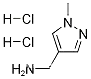Molecular Structure of 1185299-72-2 (C-(1-Methyl-1H-pyrazol-4-yl)-methylaminedihydrochloride)