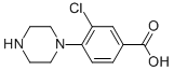 3-Chloro-4-piperazinobenzoic Acid