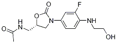 (S)-N-((3-(3-fluoro-4-((2-hydroxyethyl)amino)phenyl)-2-oxooxazolidin-5-yl)methyl)acetamide