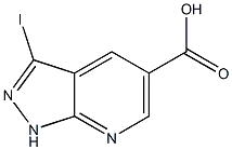 Molecular Structure of 1221288-26-1 (3-Iodo-1H-pyrazolo[3,4-b]pyridine-5-carboxylic acid)
